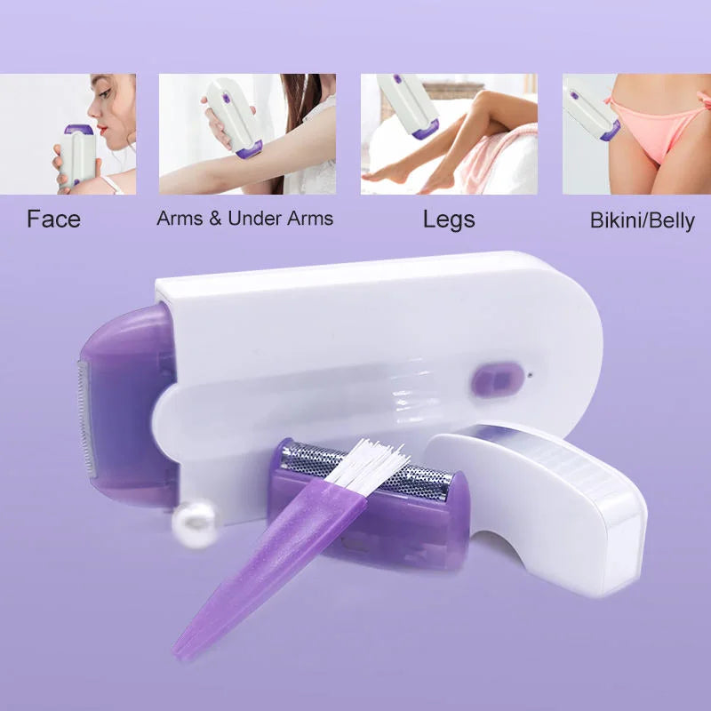 DeluxeSkin™ 2-in-1 Mini Laser Hair Removal Shaver for Women