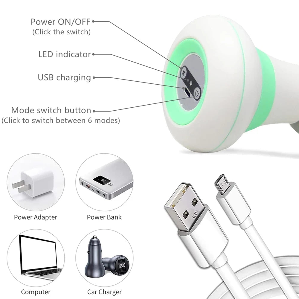 DeluxeSkin™ Handheld Electric Massage Gun